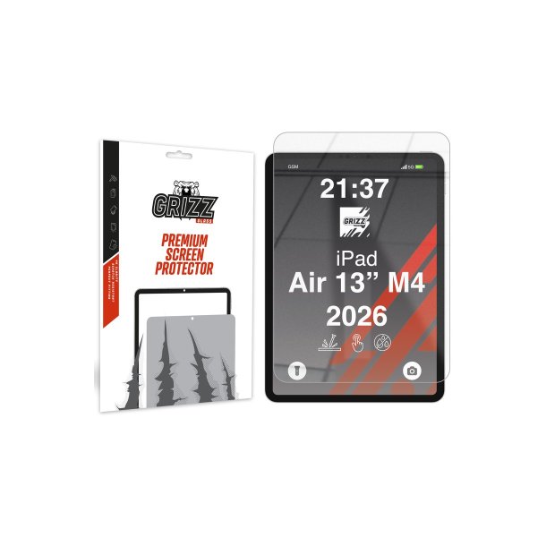 GrizzGlass HybridGlass hybridglas til iPad Air 13'' 6. Gen. (2024) / 7. Gen. (2025) / 8. Gen. (2026)