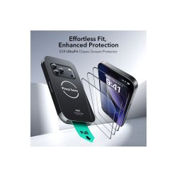 ESR UltraFit 2-pak h�rdet sk�rmbeskyttelsesglas til iPhone 17 Pro Max Transparent