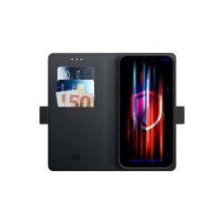 3mk Wallet-cover til iPhone 17e / 16e Black