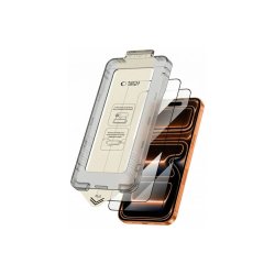 Tech-Protect Quick Set+ 2-pak h�rdet sk�rmbeskyttelsesglas til iPhone 17 Pro Max Black