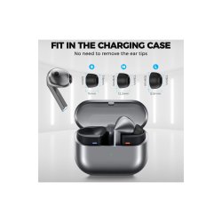 Tech-Protect �retips til Samsung Galaxy Buds 3 Pro S/M/L 3-pak Black