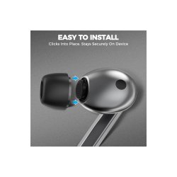 Tech-Protect �retips til Samsung Galaxy Buds 3 Pro S/M/L 3-pak Black