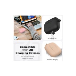 Tech-Protect Silicone Hook-cover til Apple AirPods Pro 3 Black