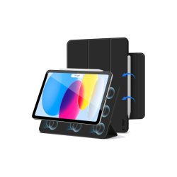 Tech-Protect SmartCase Magnetic-cover til iPad 10.9'' (2022) / iPad 11'' (2025) Black