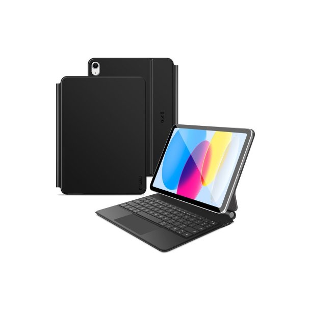 Tech-Protect SmartCase Magnetic-cover med tastatur til iPad 10.9'' (2022) / iPad 11'' (2025) Black