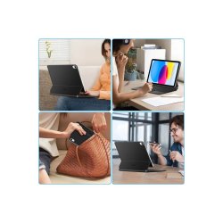 Tech-Protect SmartCase Magnetic-cover med tastatur til iPad 10.9'' (2022) / iPad 11'' (2025) Black