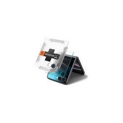 Spigen Glas.tR EZ Fit HD 2-pak h�rdet sk�rmbeskyttelsesglas til Samsung Galaxy Z Flip7 Transparent