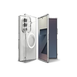 Ringke Fusion Magnetic MagSafe-cover til Samsung Galaxy Z Fold7 Clear