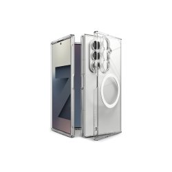 Ringke Fusion Magnetic MagSafe-cover til Samsung Galaxy Z Fold7 Clear