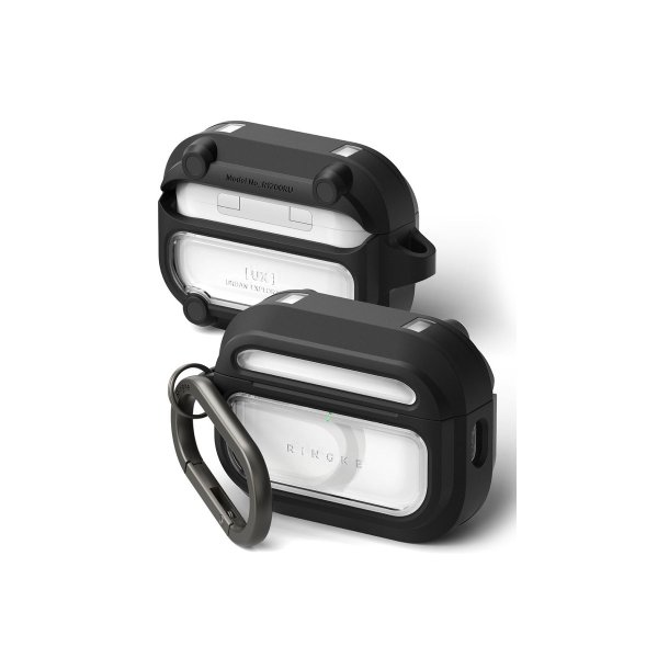 Ringke UX Magnetic-cover til Apple AirPods Pro 3 Black/Clear