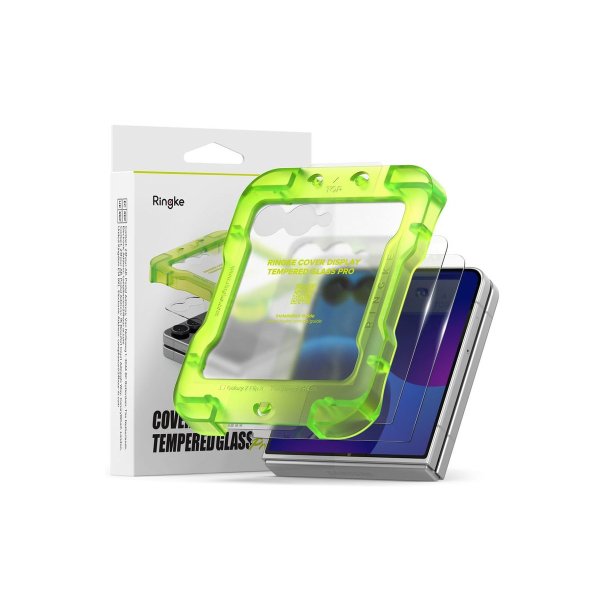 Ringke Cover Display Pro 2-pak h�rdet sk�rmbeskyttelsesglas til Samsung Galaxy Z Flip8