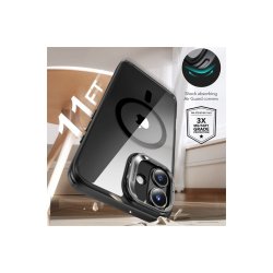 ESR Classic Hybrid Kickstand Halolock MagSafe cover Set + h�rdet glas til iPhone 16 Black