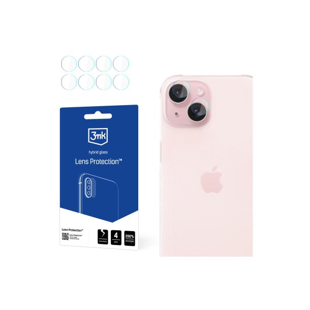 3mk Lens Protection&trade; kamerabeskyttelse til Apple iPhone 15 Plus