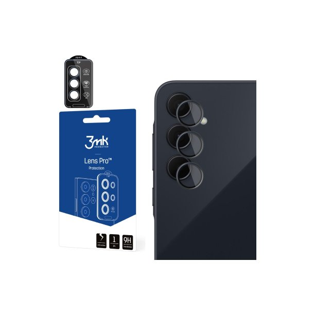 h�rdet glas til kamera 3mk Lens Protection Pro Black kamerabeskyttelse til Samsung Galaxy A35 5G