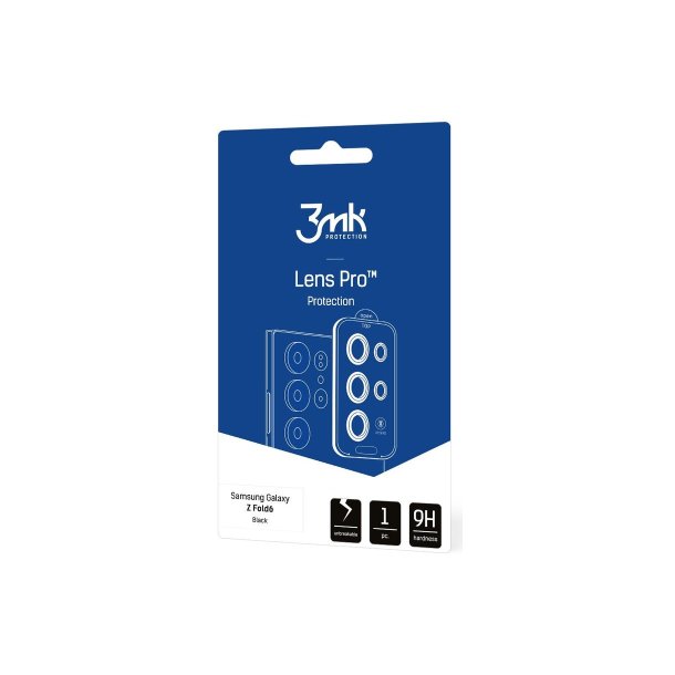 h�rdet glas til kamera 3mk Lens Protection Pro Black kamerabeskyttelse til Samsung Galaxy Z Fold 6