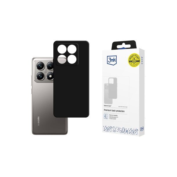 3mk Silicone cover til Xiaomi 14T Pro Black