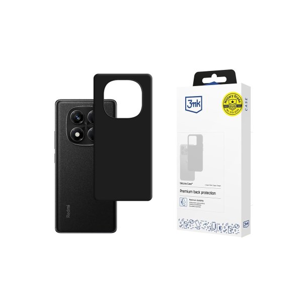 3mk Silicone cover til Xiaomi Redmi Note 14 Pro 5G Black