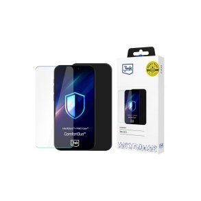 HardGlass&trade; h�rdet glas Set med Matt-cover&trade; 3mk ComfortDuo til Samsung Galaxy A17 5G Black