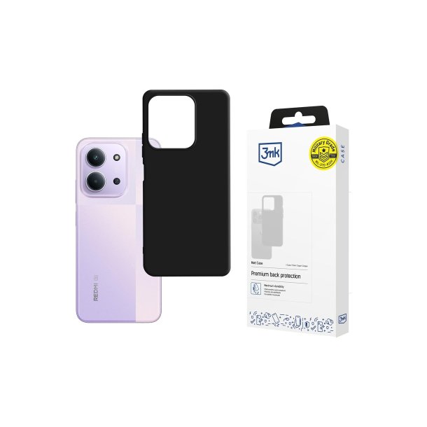 3mk Matt-cover til Xiaomi Redmi 15C 4G / 5G (173mm) Black