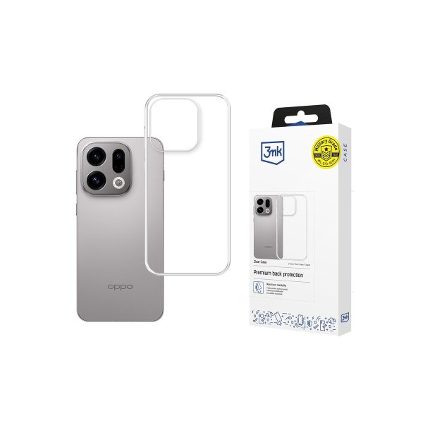 3mk Clear-cover til Oppo Find X9 Transparent