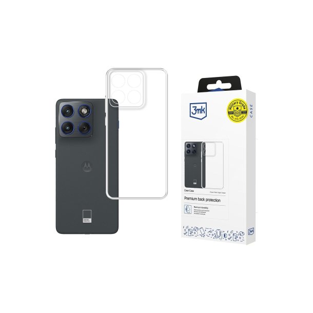 3mk Clear-cover til Motorola Edge 70 Transparent