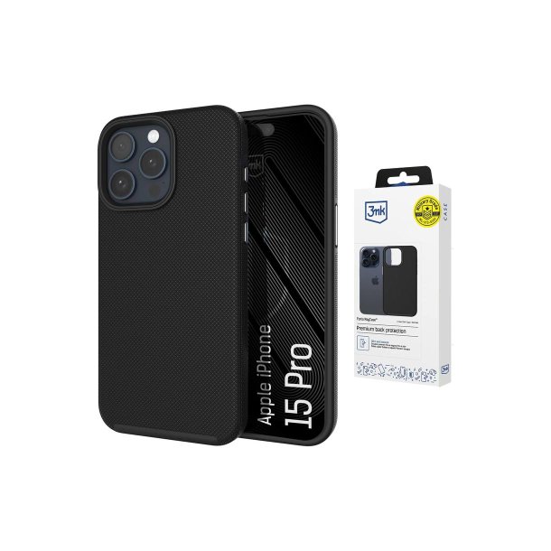 3mk Fortis Mag-cover til iPhone 15 Pro Black
