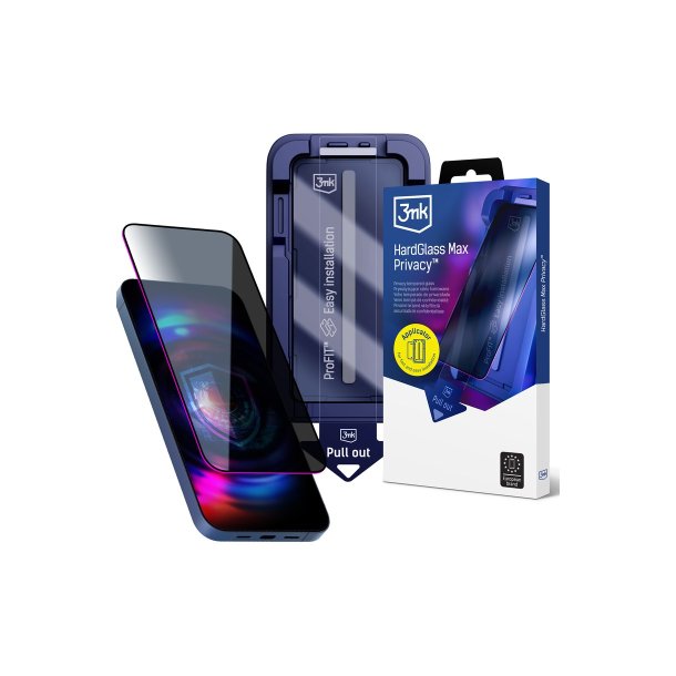 3mk HardGlass Max Privacy filter 9H h�rdet glas til iPhone Air