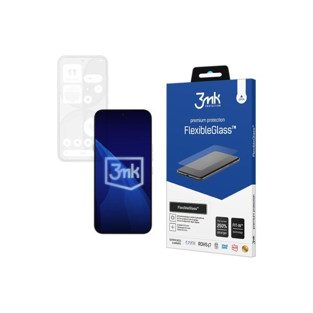 3mk FlexibleGlass&trade; hybridglas til Nothing Phone (4a)