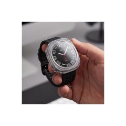 Tech-Protect Defense 2-pak cover til Samsung Galaxy Watch Ultra 47mm Clear Matte Black