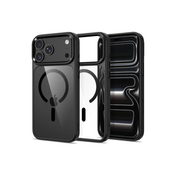 Tech-Protect Magmat Magsafe CC cover til iPhone 17 Pro Max / 18 Pro Max Transparent Black