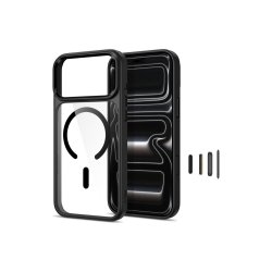 Tech-Protect Magmat Magsafe CC cover til iPhone 17 Pro Max / 18 Pro Max Transparent Black