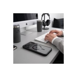 Tech-Protect Magmat Magsafe CC cover til iPhone 17 Pro Max / 18 Pro Max Transparent Black