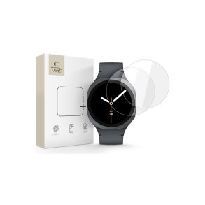 Tech-Protect Glass Fit+ 2-pak h�rdet glas til Samsung Galaxy Watch 8 44 mm Transparent