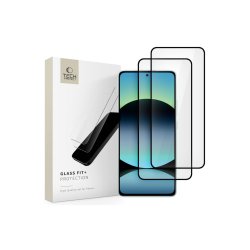 Tech-Protect Glass Fit +2-pak h�rdet glas til Xiaomi Redmi Note 14 4G / 5G Black