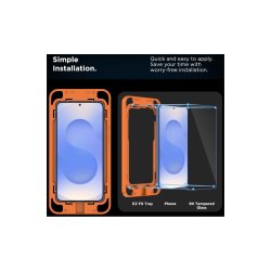 Tech-Protect Quick Set+ h�rdet glas til Samsung Galaxy S25+ Transparent