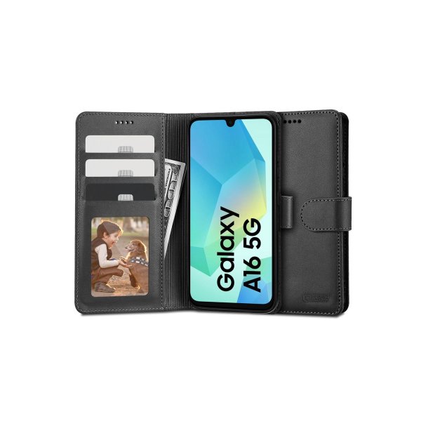 Tech-Protect wallet-cover til Samsung Galaxy A16 4G / 5G Black