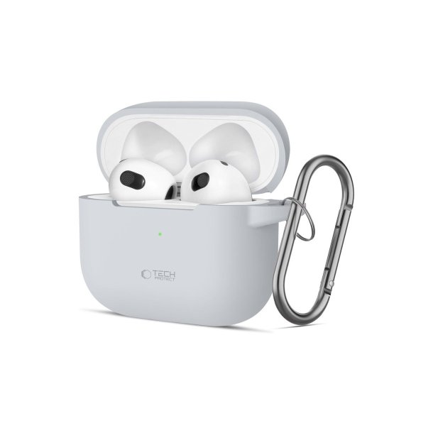 Tech-Protect Silicone Hook cover til Apple AirPods 3 Gray