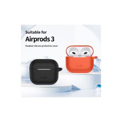 Tech-Protect Silicone Hook cover til Apple AirPods 3 Gray