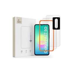 Tech-Protect Easy Set+ 2-pak h�rdet glas til sk�rmen og h�rdet glas til kameraet til Samsung Galaxy A27 5G
