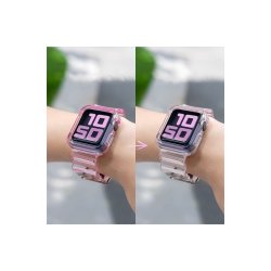 Silikonerem med beskyttelsescover til Apple Watch 42mm Black