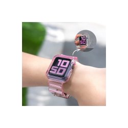 Silikonerem med beskyttelsescover til Apple Watch 38mm Black