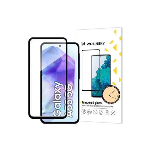 Wozinsky ekstra robust Full Glue h�rdet glas til hele Samsung Galaxy S24 FE-sk�rmen