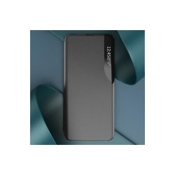 Eco Leather View cover til Samsung Galaxy S24 FE med Flip og Stand Black