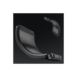 Carbon cover fleksibel silikone til Xiaomi Poco F7 Pro Black