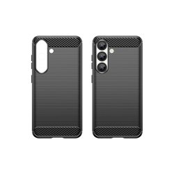 Carbon cover fleksibel silikone til Xiaomi Poco F7 Ultra Black