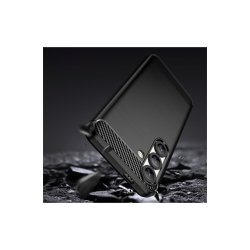 Carbon cover fleksibel silikone til Xiaomi Poco F7 Ultra Black