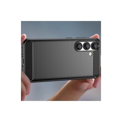 Carbon cover fleksibel silikone til Nothing Phone (3a) Pro Black