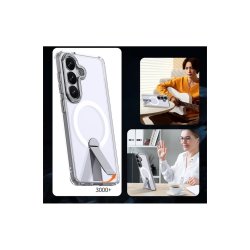 Hybrid Armor X cover til Samsung Galaxy A57 med stander med MagSafe Transparent
