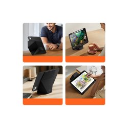Dux Ducis Vers cover til iPad Pro 11" (2024/2025) med stander og Apple Pencil Holder Black