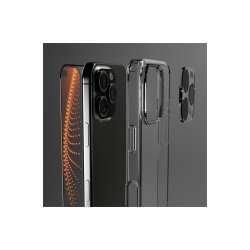 SBS set med D3O-teknologi til iPhone 16 Pro - cover + sk�rmglas og kamerabeskyttelse Transparent